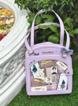 Morning Glory - Kawaii Lolita Checkered Itabag Multicolors - Image 8