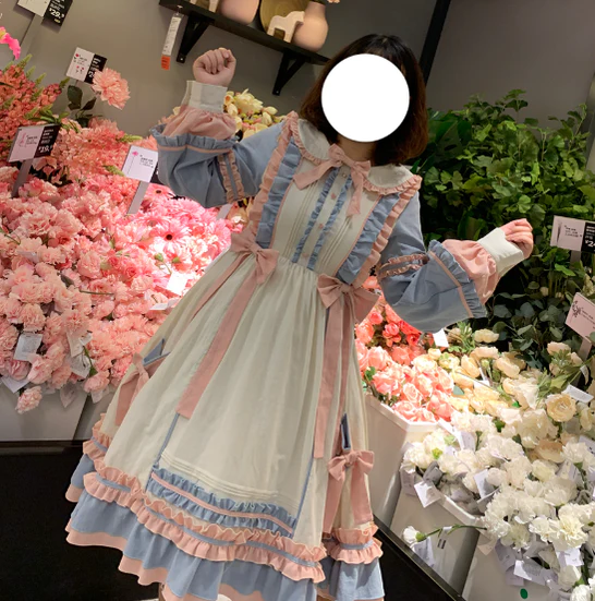 Plus Size Lolita Dress Oversized OP, Long Sleeve - Image 14