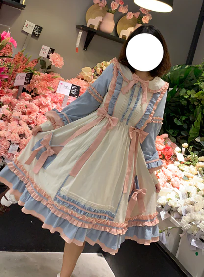 Plus Size Lolita Dress Oversized OP, Long Sleeve - Image 16