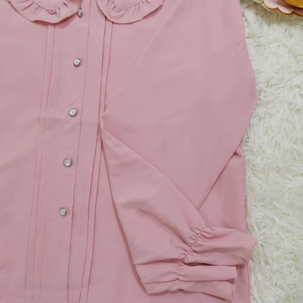 Plus Size Lolita Blouse Long Sleeve Shirt - Image 11