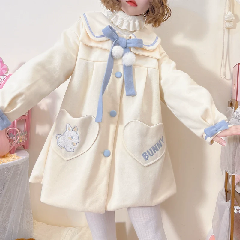Plus Size Lolita Coat Woolen Winter Lolita Overcoat - Image 3