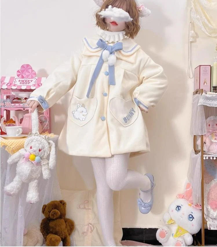Plus Size Lolita Coat Woolen Winter Lolita Overcoat - Image 5