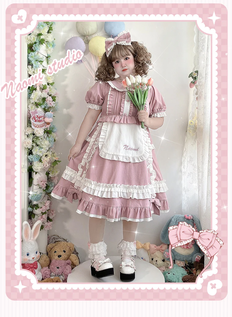 Plus Size Lolita Nurse Summer OP Dress - Image 11