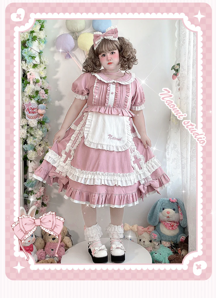 Plus Size Lolita Nurse Summer OP Dress - Image 13