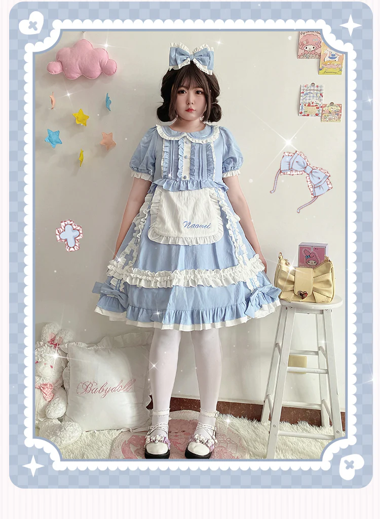 Plus Size Lolita Nurse Summer OP Dress - Image 16