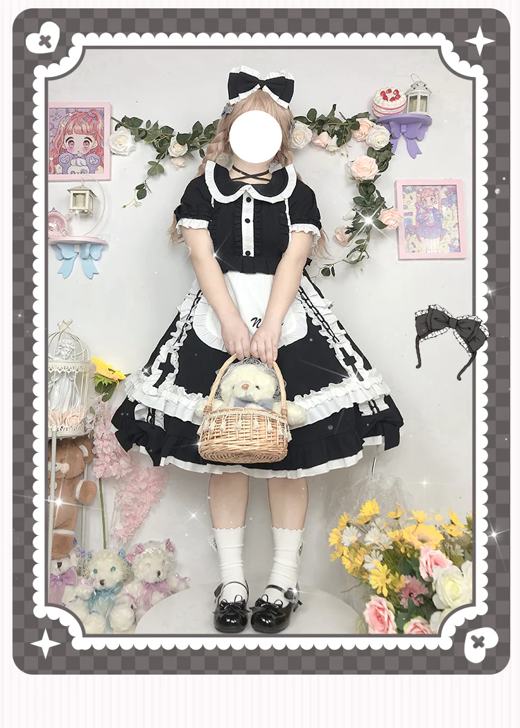 Plus Size Lolita Nurse Summer OP Dress - Image 17