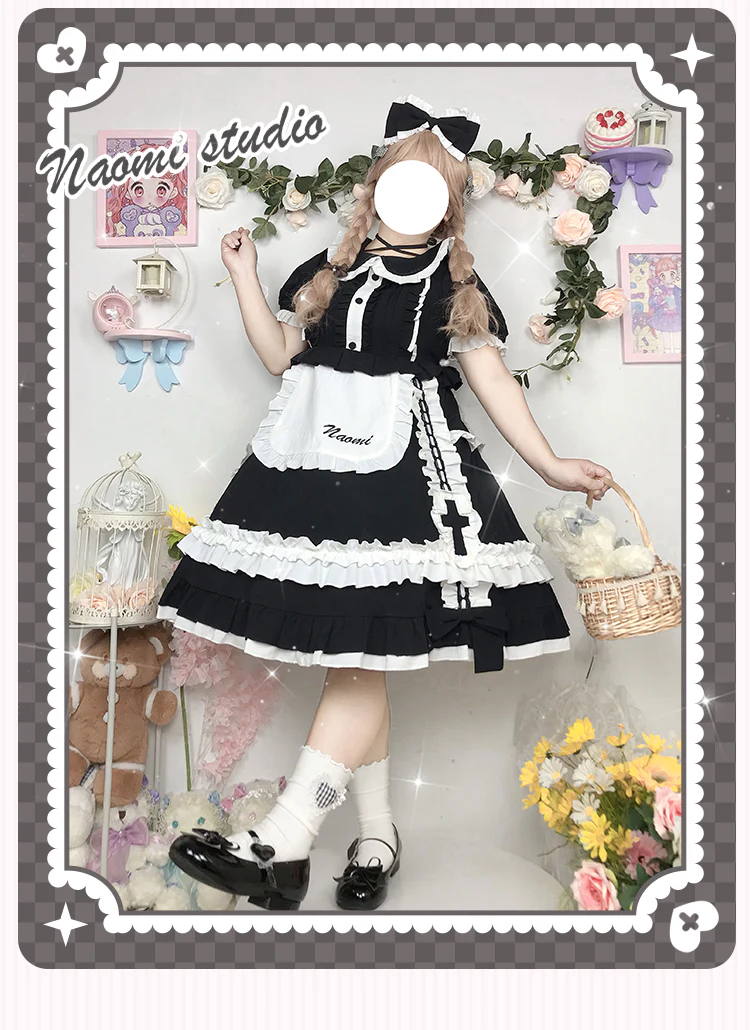 Plus Size Lolita Nurse Summer OP Dress - Image 20