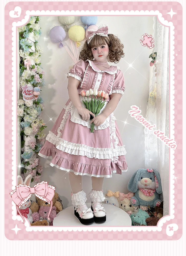 Plus Size Lolita Nurse Summer OP Dress - Image 8