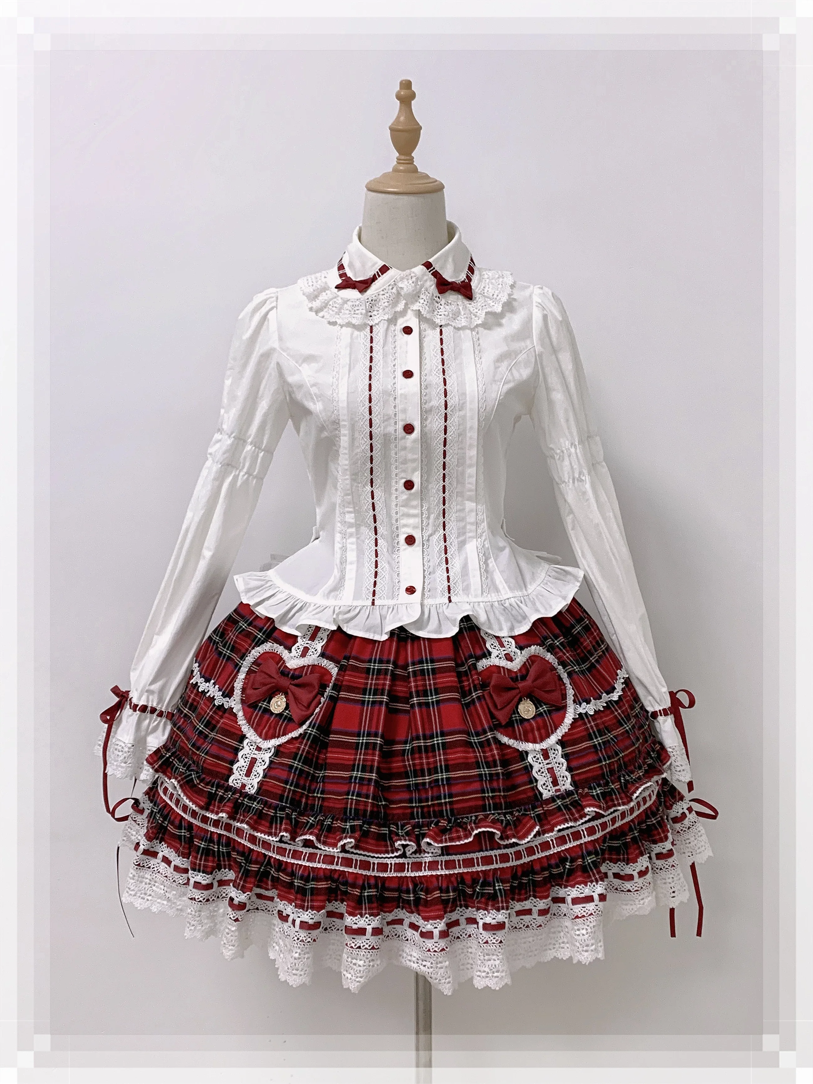 Bunny's Wish - Old School Lolita Coat, Flounce Hem Skirt - Image 18