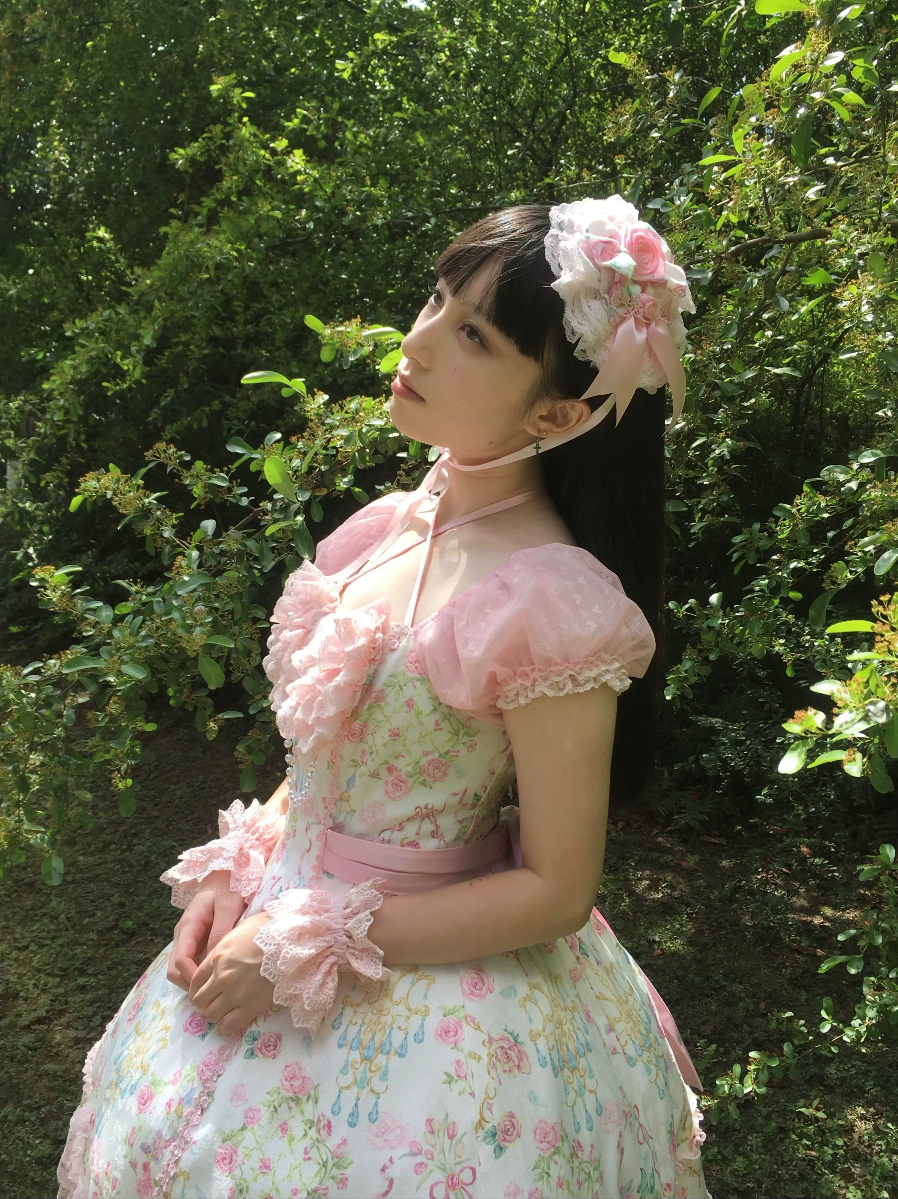 Spring 2025 - Old School Lolita Floral Print JSK Dress, Doll-Like OP - Image 15