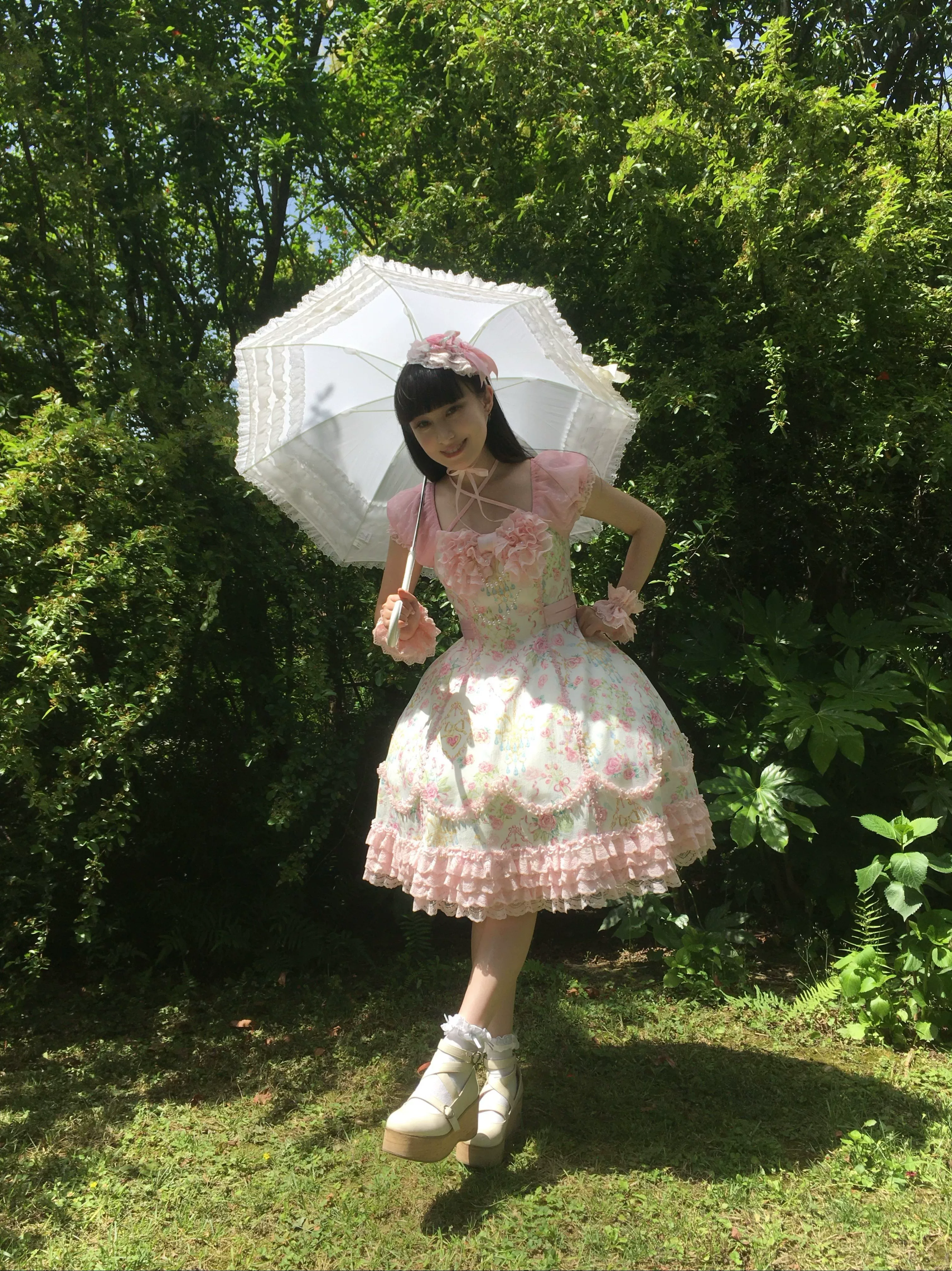 Spring 2025 - Old School Lolita Floral Print JSK Dress, Doll-Like OP - Image 16