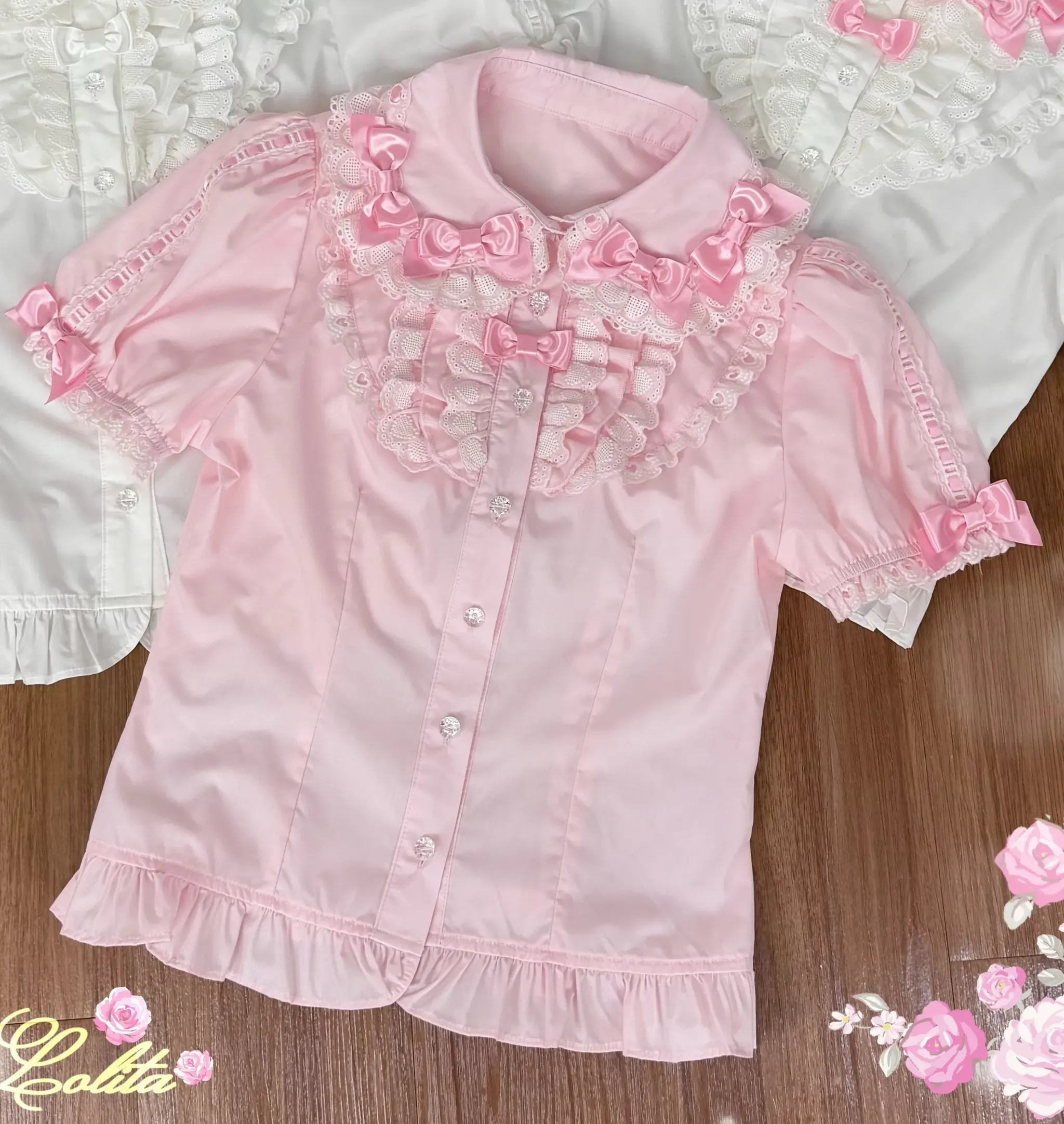 Summer 2026 - Old School Lolita Floral Printed JSK Dress with Ribbon Bows - Image 18