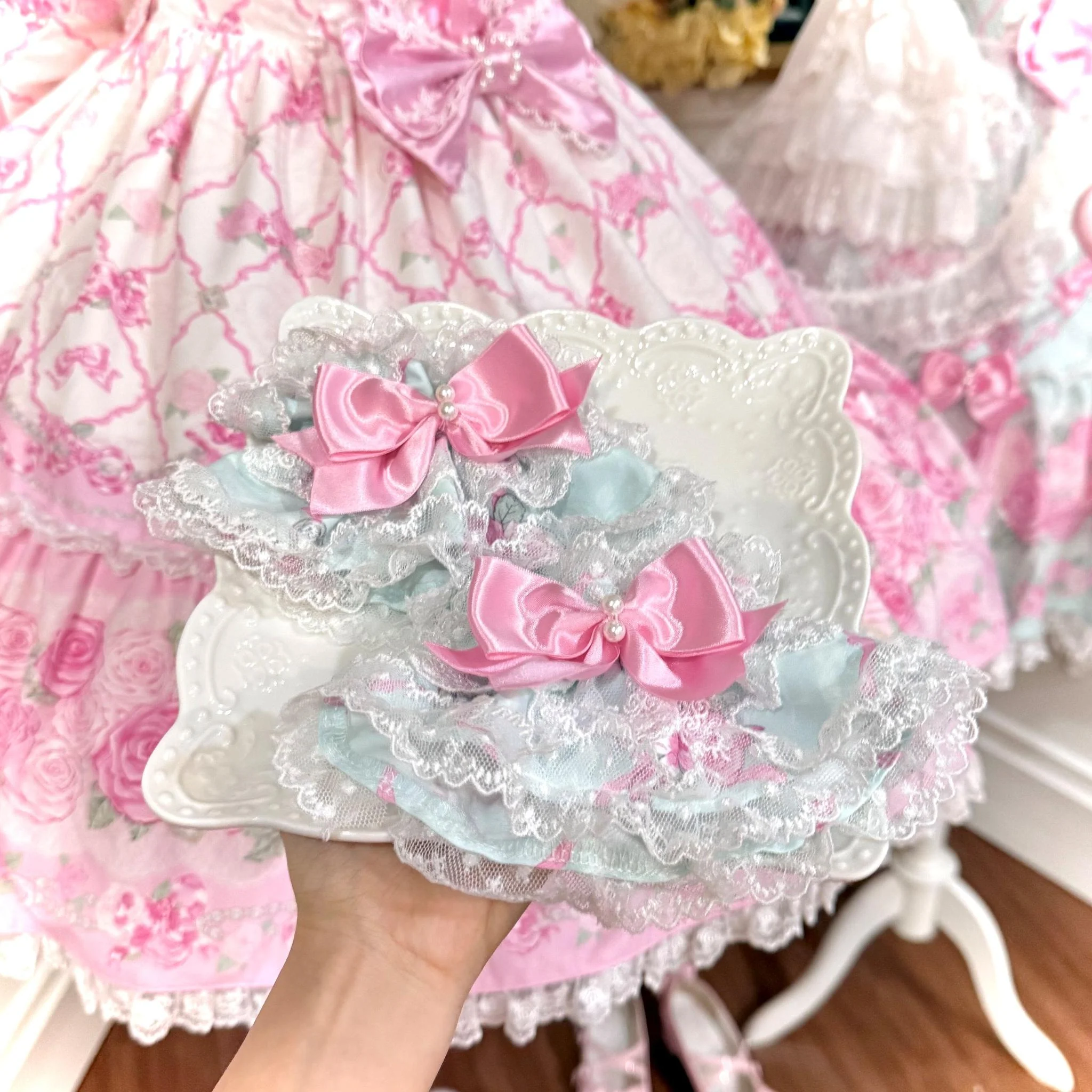 Summer 2026 - Old School Lolita Floral Printed JSK Dress with Ribbon Bows - Image 30