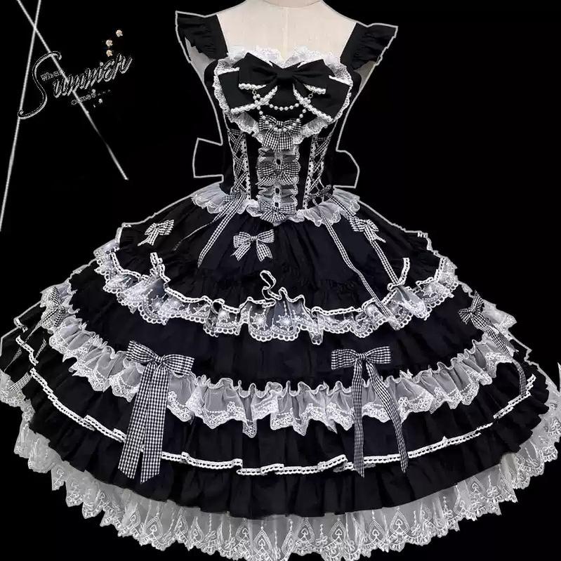 Love Notebook - Old School Lolita JSK Vintage Doll Tiered Dress - Image 17