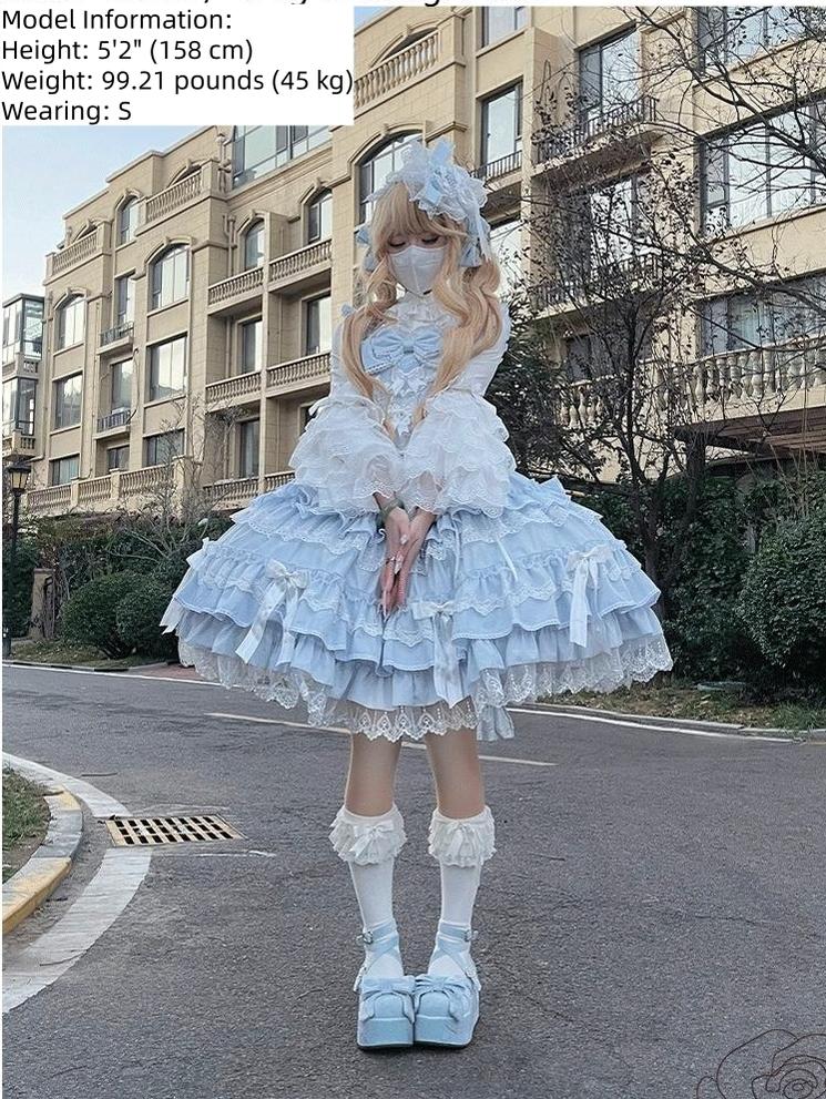Love Notebook - Old School Lolita JSK Vintage Doll Tiered Dress - Image 3