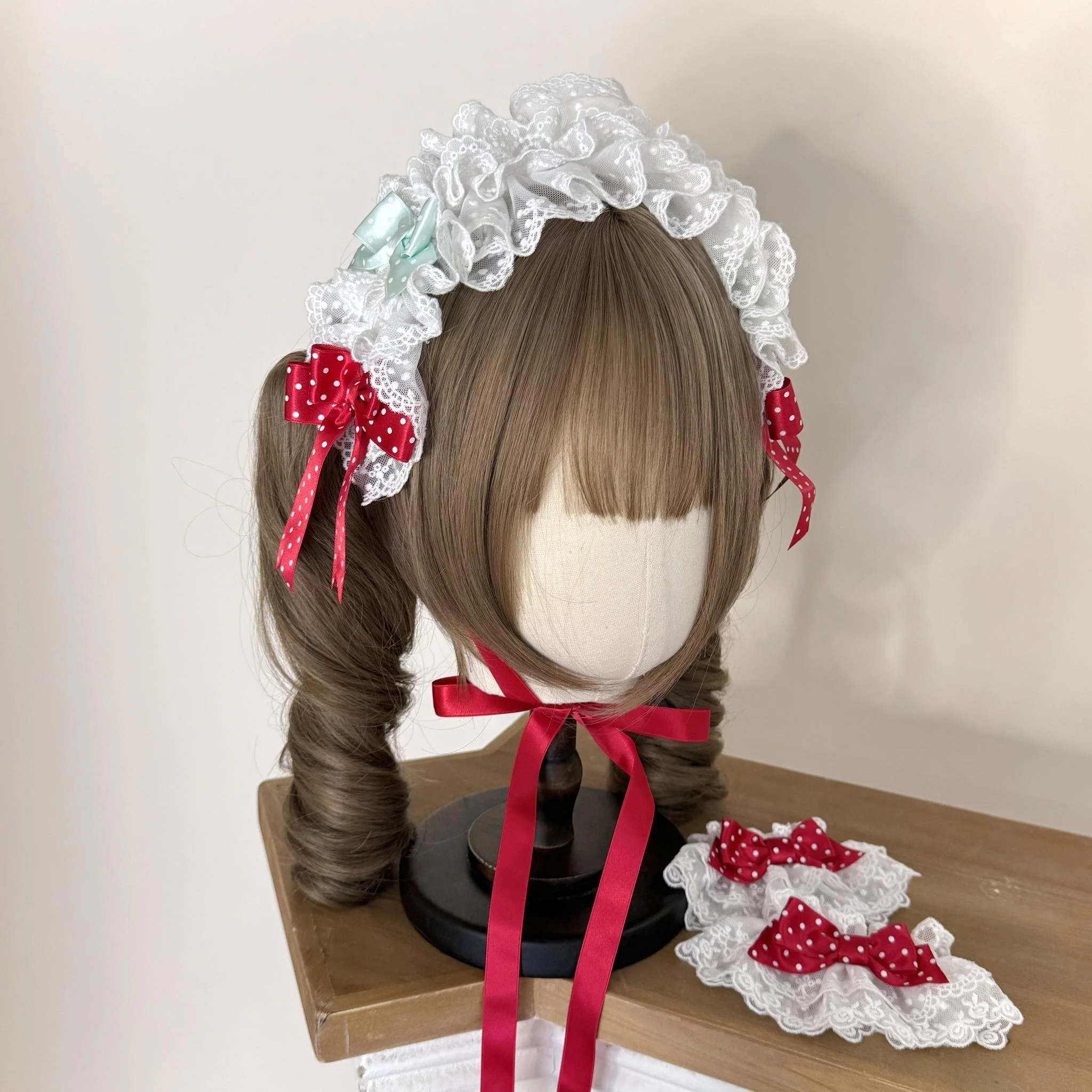 The Weird Strawberry Lady - Old School Lolita JSK, Hand-Studded Strawberry - Image 34