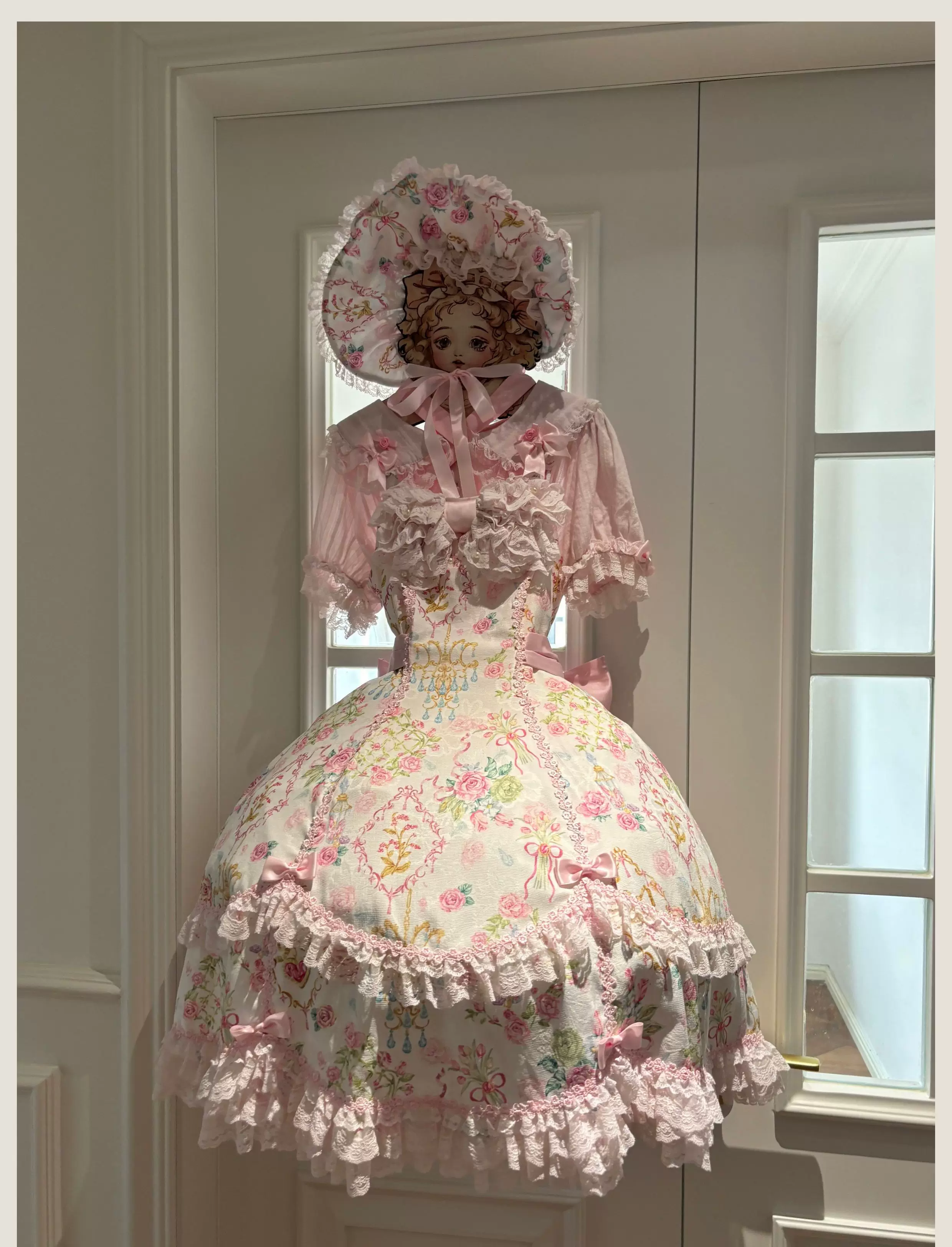 Old School Lolita Peter Pan Collar Blouse with Lace - Image 13