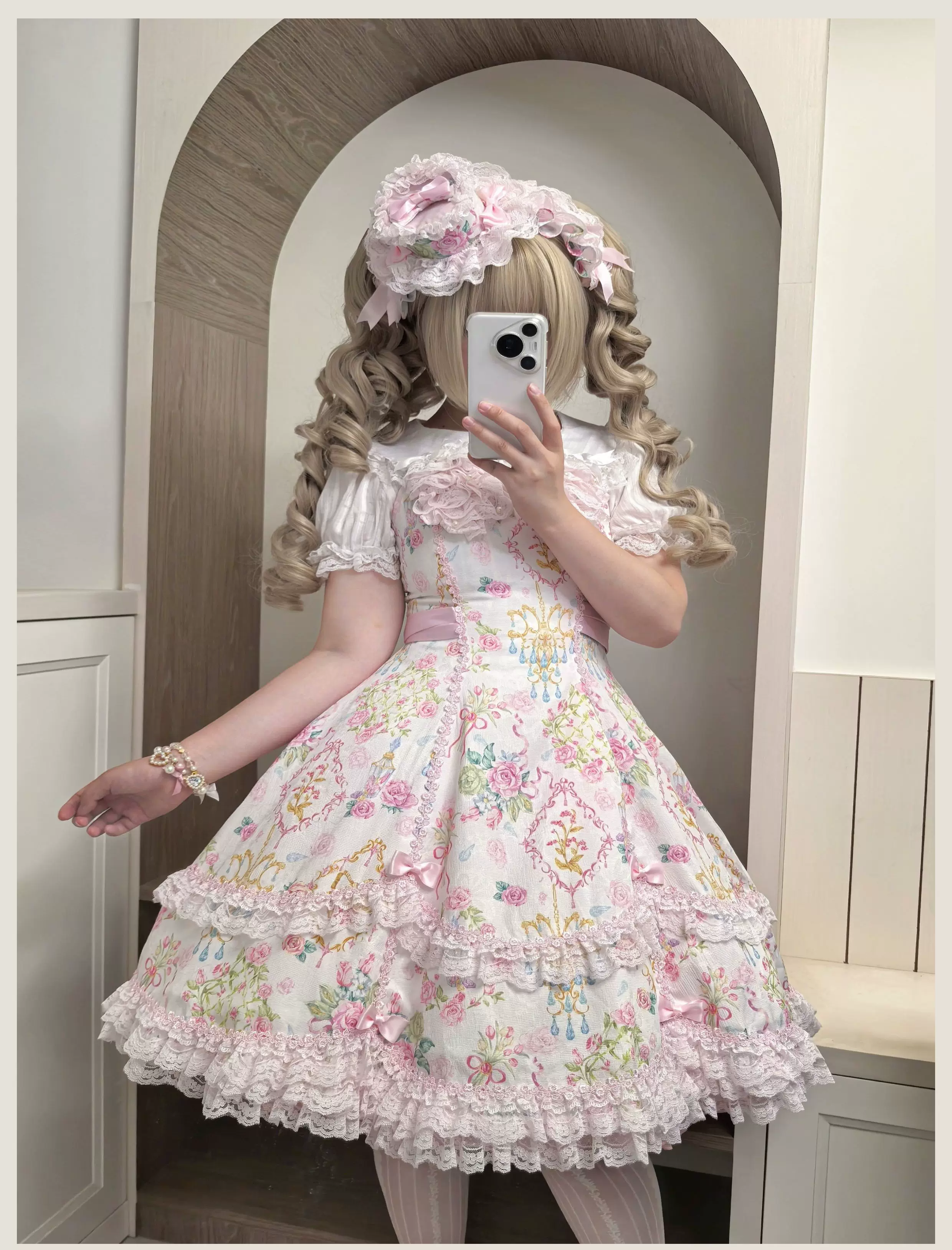 Old School Lolita Peter Pan Collar Blouse with Lace - Image 31