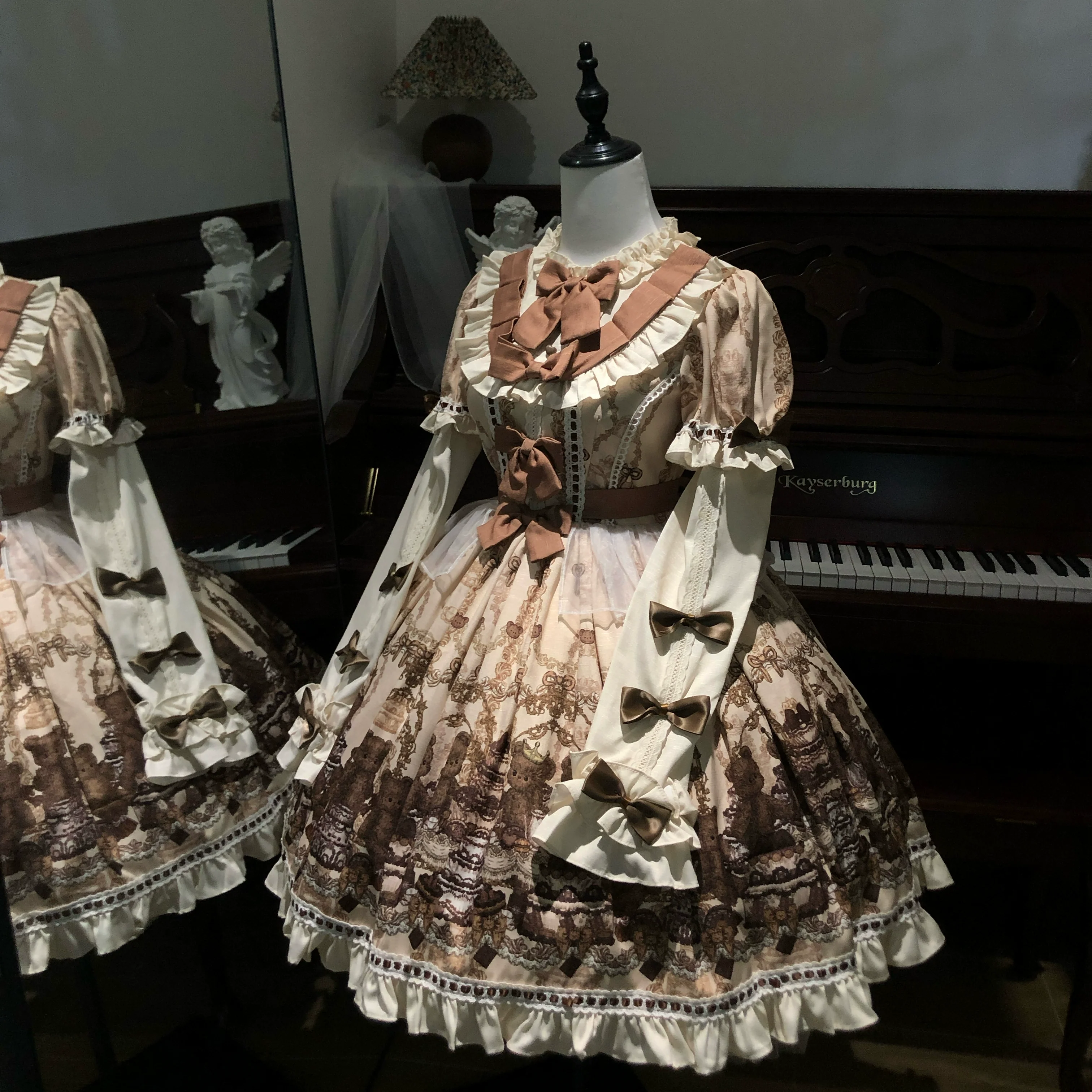 Doll Poem - Old School Lolita Printed OP, Zipper Clousure - Image 8