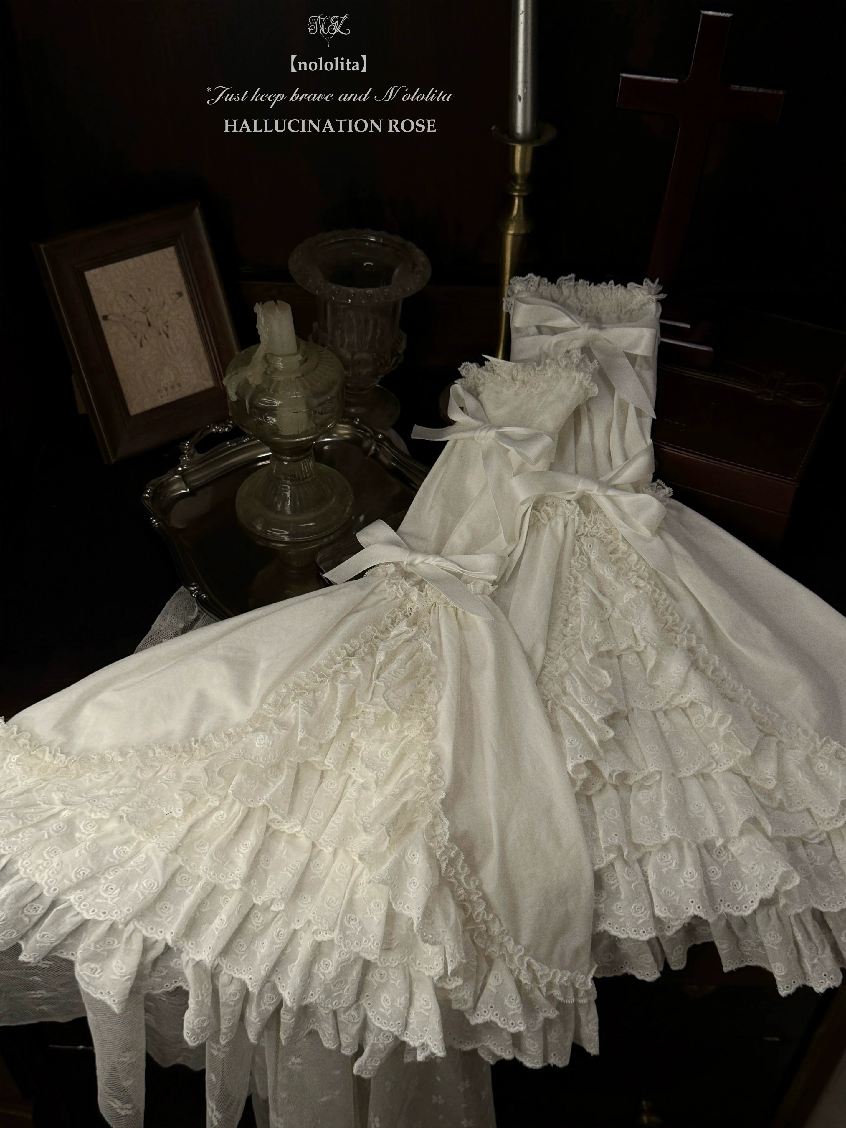 Nightingale - Old School Lolita Shirt, Detachable Sleeves - Image 49