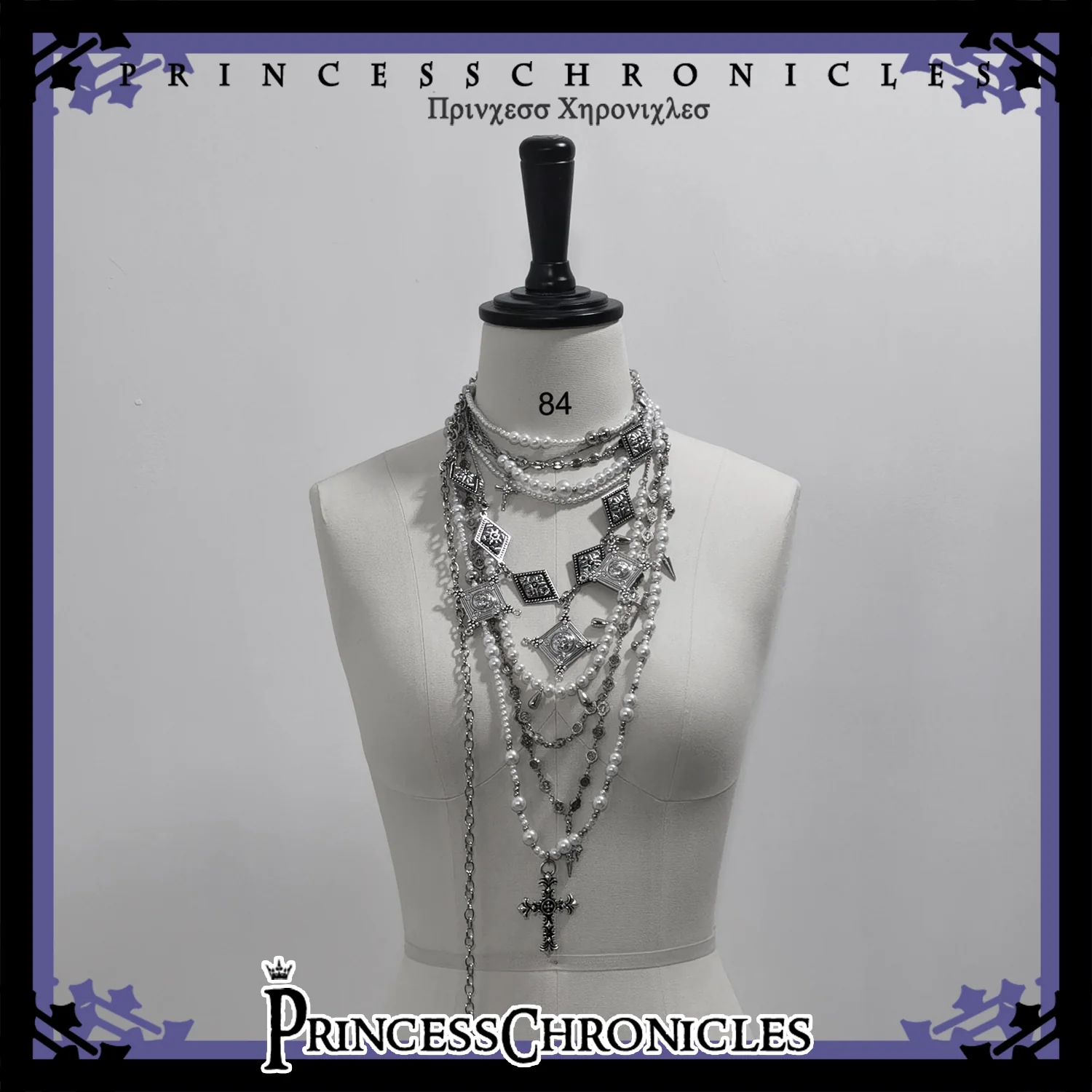 Divine Covenant - Ouji Lolita Accessory Set Necklace and Bracelet