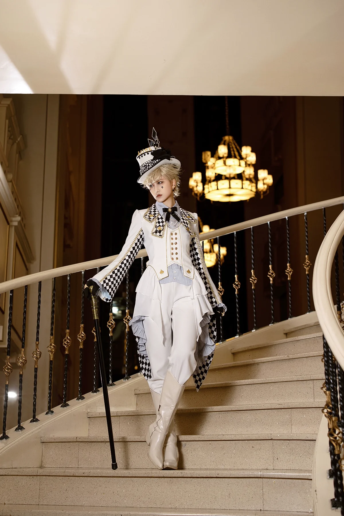 Immortal Paperless Promise - Ouji Lolita Blouse Long Back Tail Shirt - Image 5