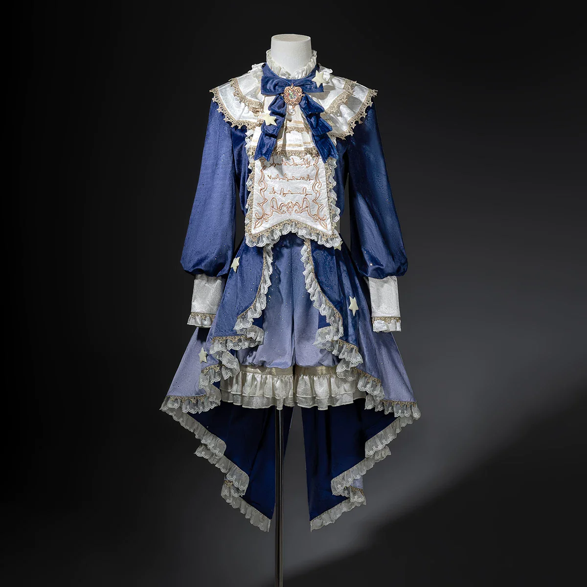 Dream Cloud - Ouji Lolita High-Low Tailcoat, Puffy Lantern Shorts - Image 3