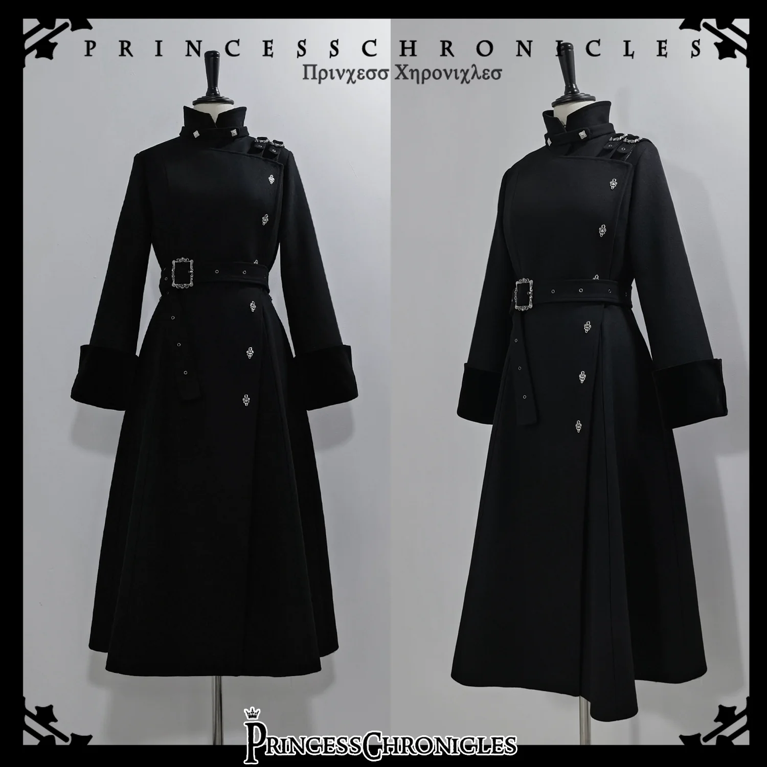 Breakwave - Ouji Lolita Overcoat Retro Single-Breasted Handsome Coat - Image 7