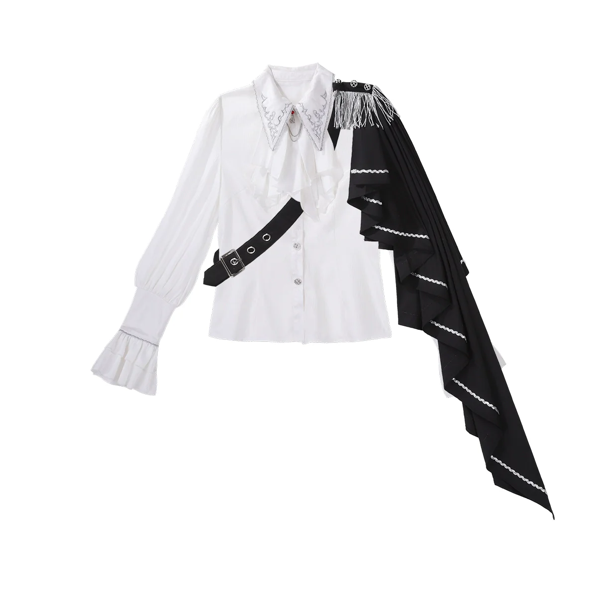 Ouji Lolita Pants Set, Detachable Jabot & Shawl - Image 18