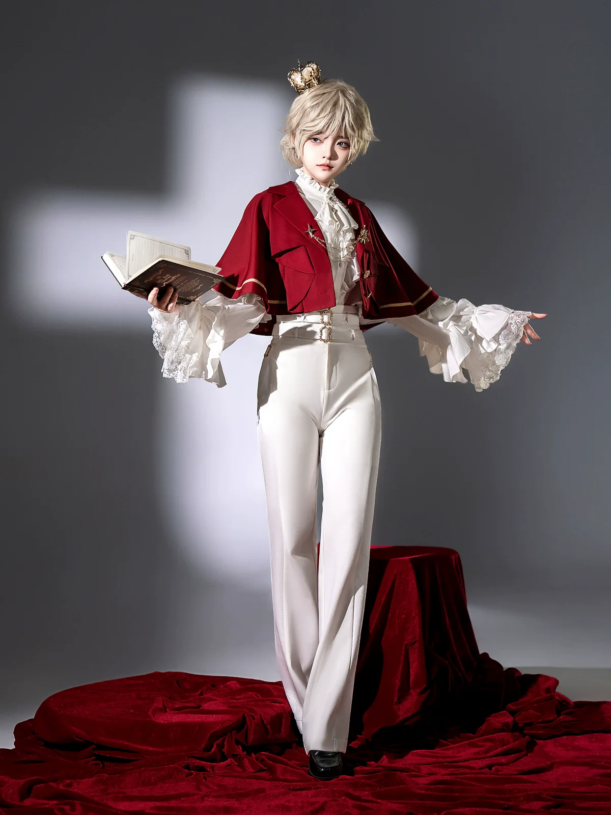 Night & Day Sonata - Ouji Lolita Princess Sleeve Shirt & Pants Set - Image 32