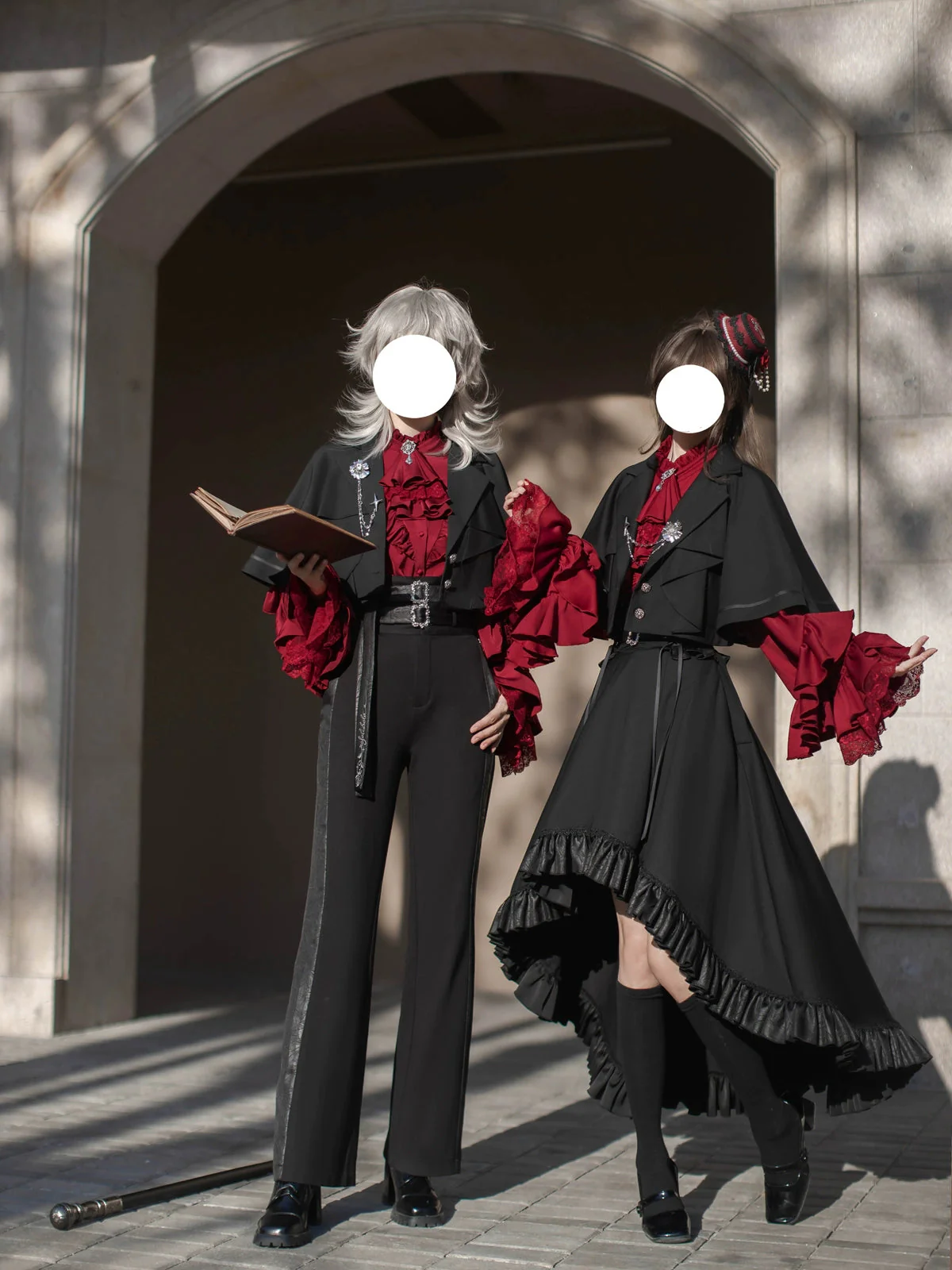 Night & Day Sonata - Ouji Lolita Princess Sleeve Shirt & Pants Suit - Image 15