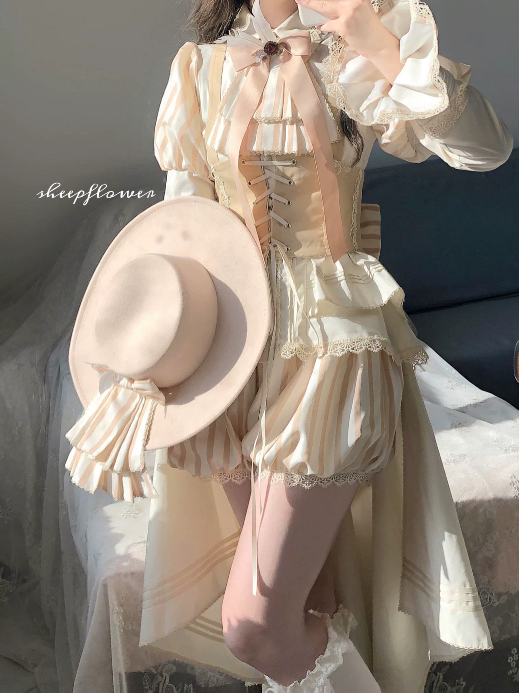 Ouji Lolita Shirt Set, Prince Style Bloomers - Image 2