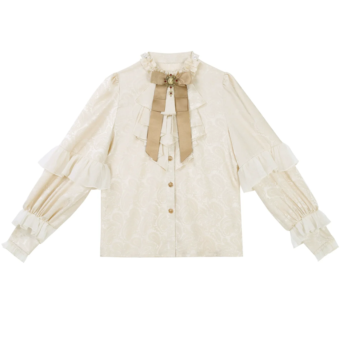 Ouji Lolita Suspender Shorts & Jacquard Shirt - Image 16