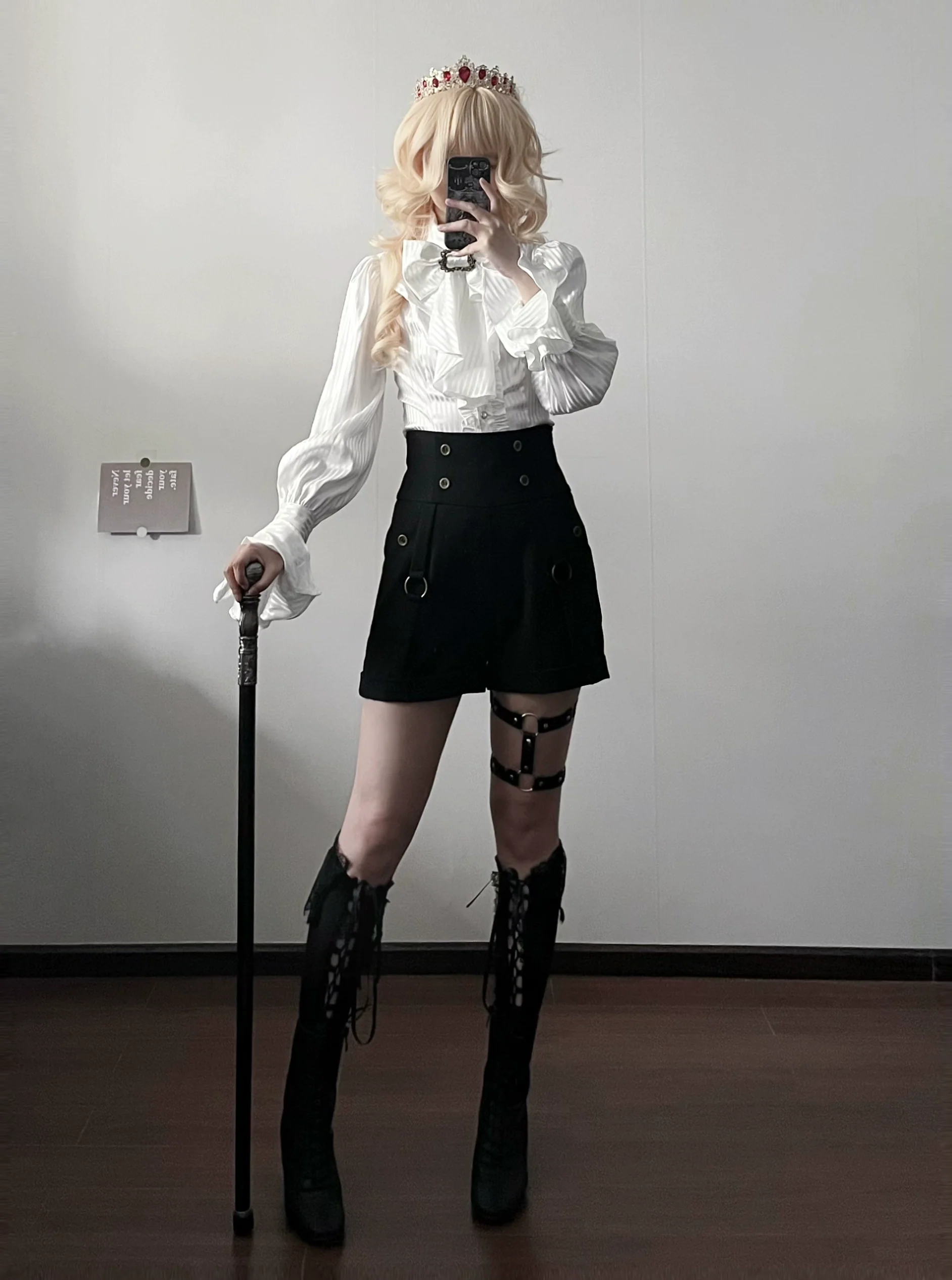 Gazing Galactic - Ouji Lolita Hight Waist Shorts - Image 12