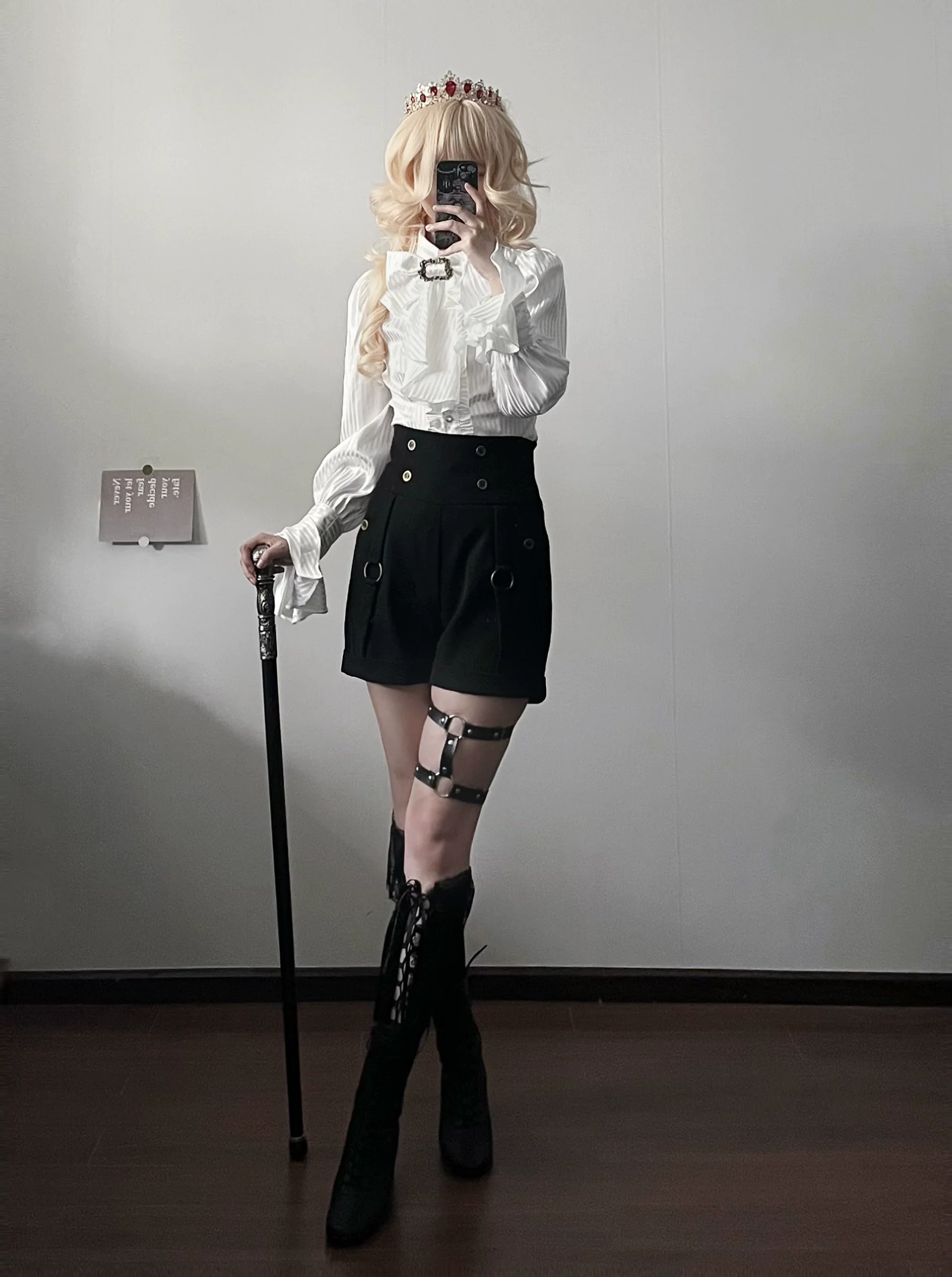 Gazing Galactic - Ouji Lolita Hight Waist Shorts - Image 14