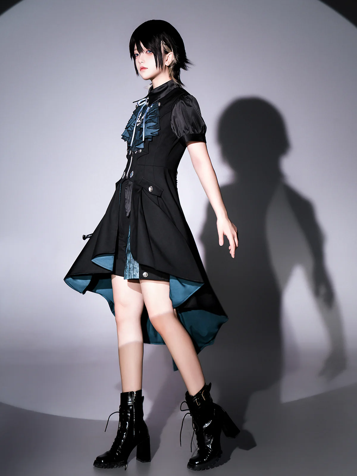 Mystique Melody - Ouji Lolita Irregular Shirt and Long Vest Set - Image 10