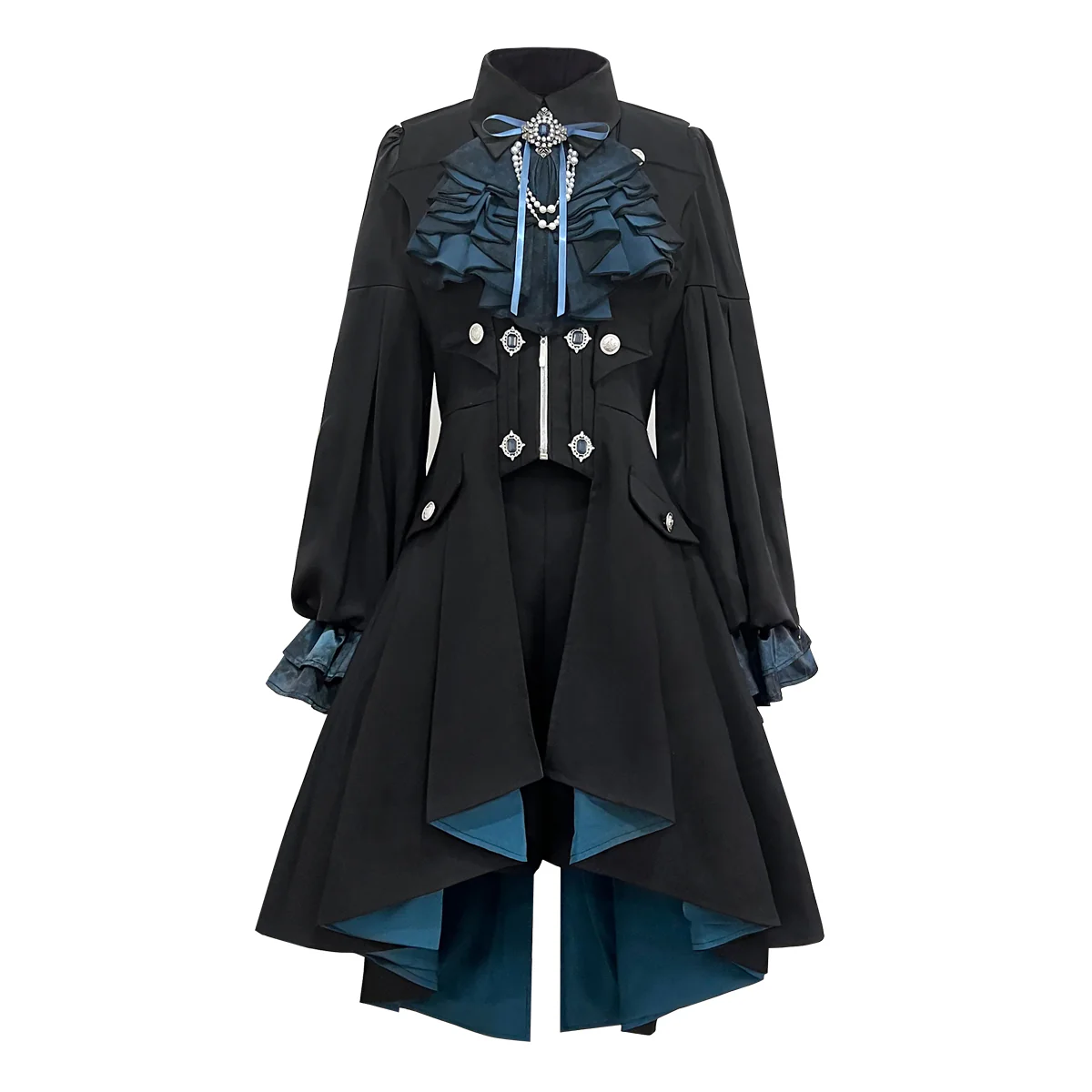 Mystique Melody - Ouji Lolita Irregular Shirt and Long Vest Set - Image 16