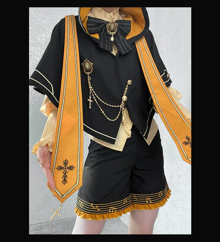 The Choir of The Church 2.0 - Ouji Lolita Shorts Set in Two Styles - Image 5