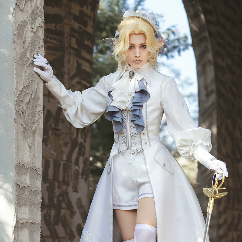 Crumbling Skeleton - Ouji Lolita Fishbone Embroideried Vest & Skirt Suits - Image 16