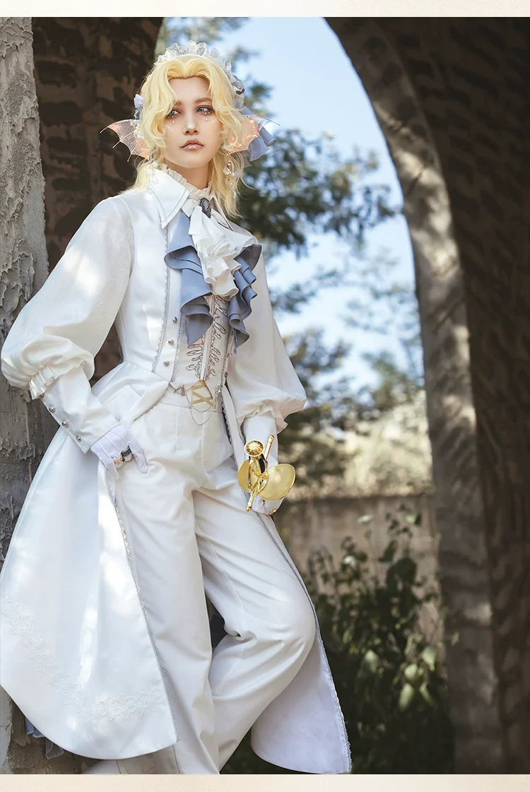 Crumbling Skeleton - Ouji Lolita Fishbone Embroideried Vest & Skirt Suits - Image 18