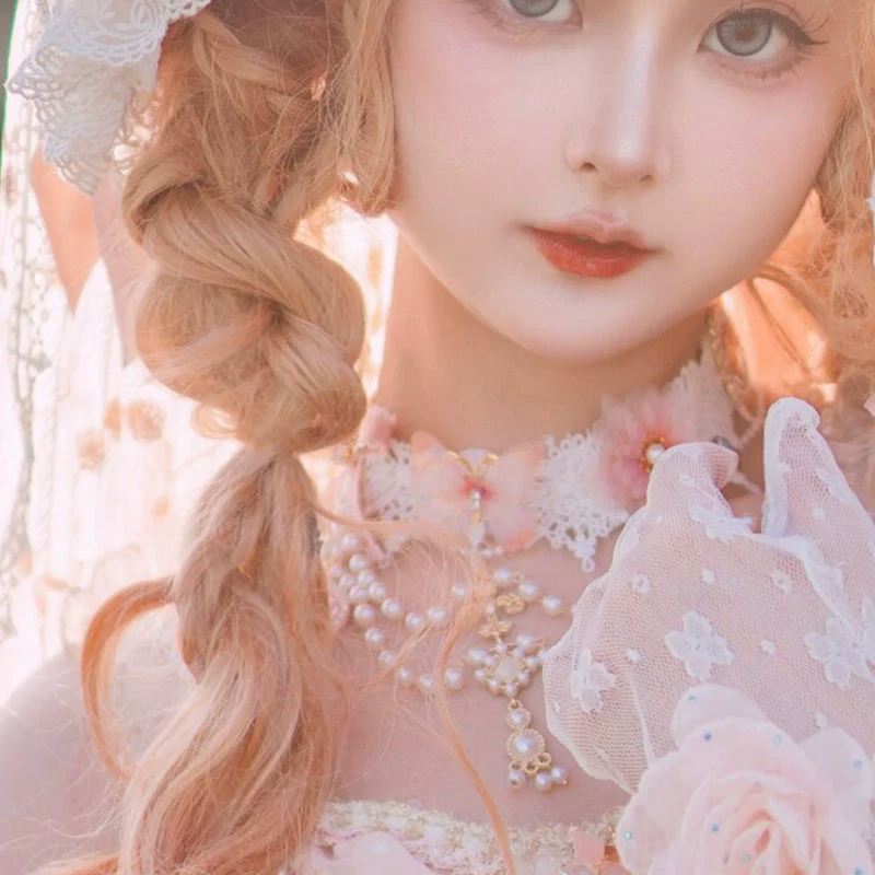 Spring Gift Box - Pink Classic Lolita Accessories Handmade Lace - Image 4