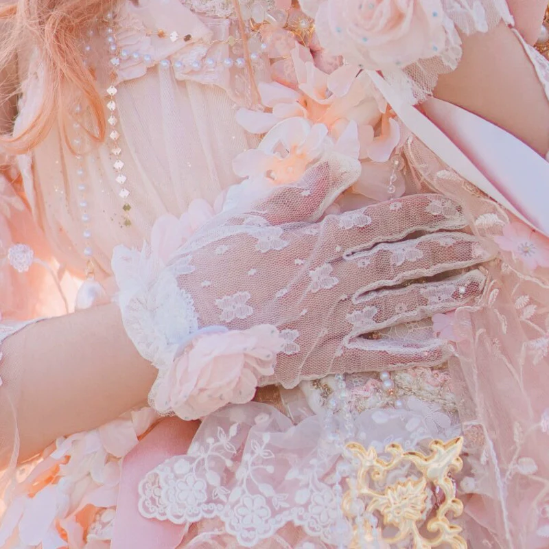 Spring Gift Box - Pink Classic Lolita Accessories Handmade Lace - Image 5