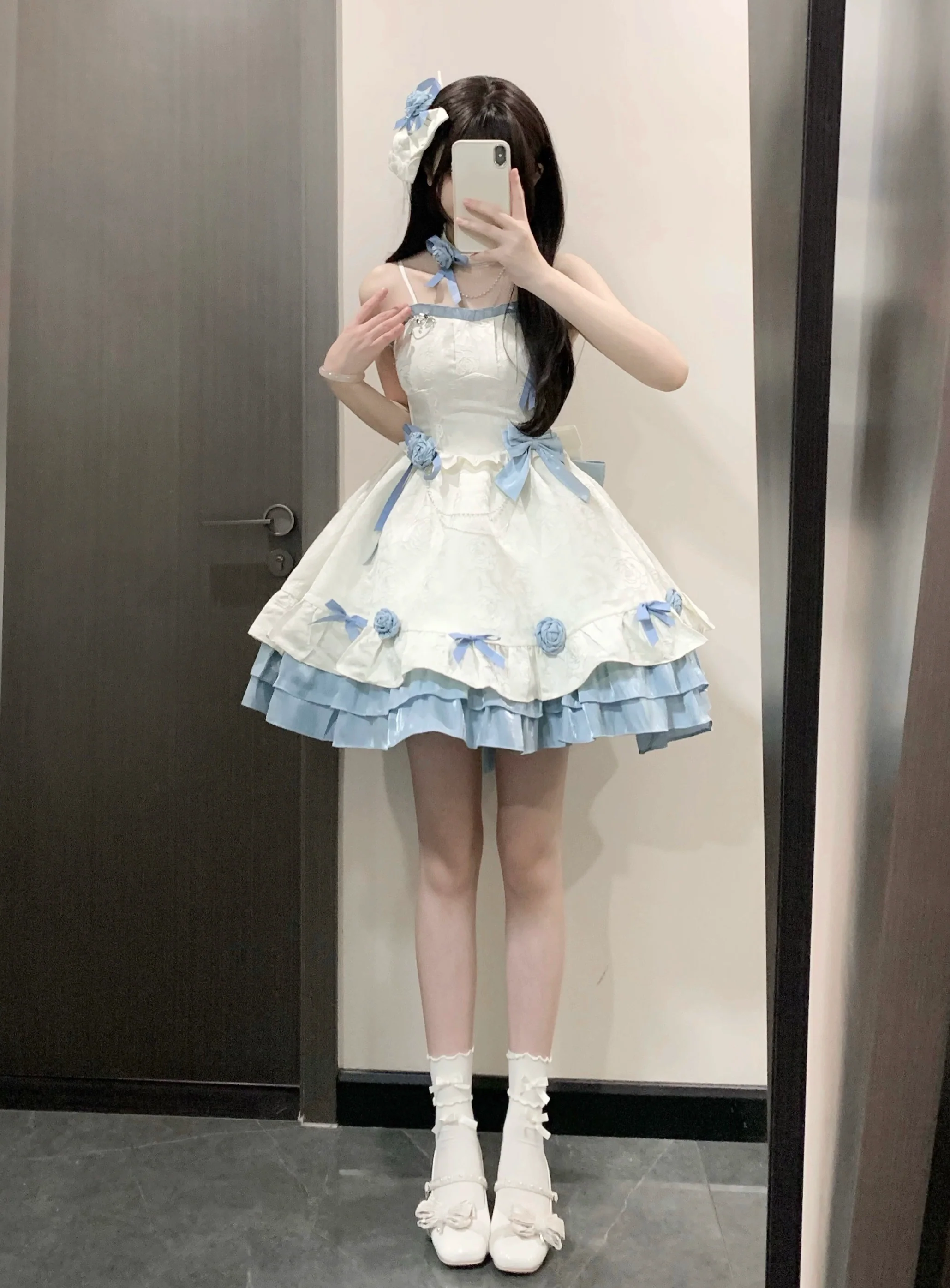 Platycodon House - Romantic Contract Lolita Twin Rose Gothic JSK - Image 18