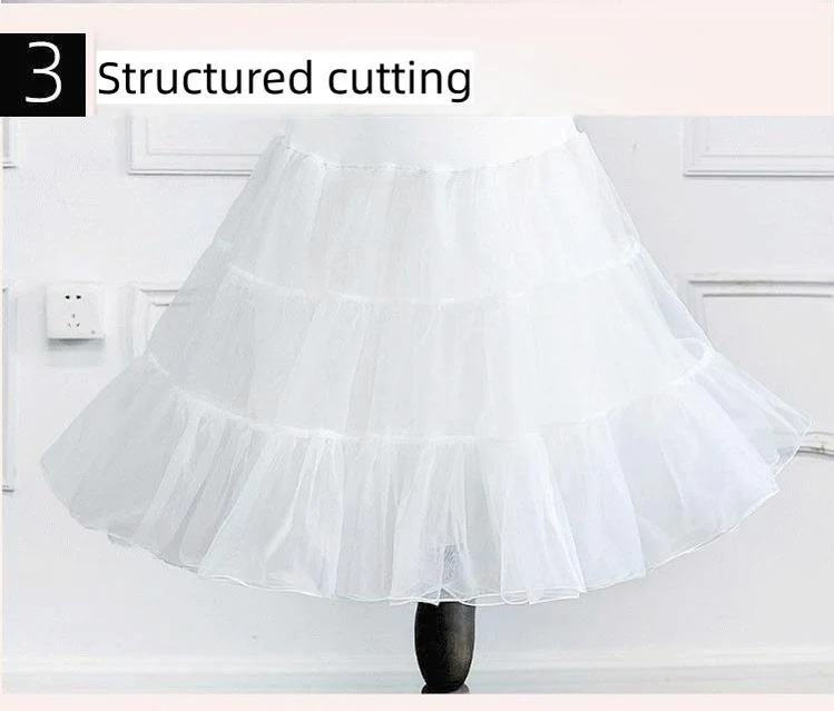 Plus Size 25.6" (65 cm) Puffy Lolita Petticoat, Stiff Tulle - Image 4