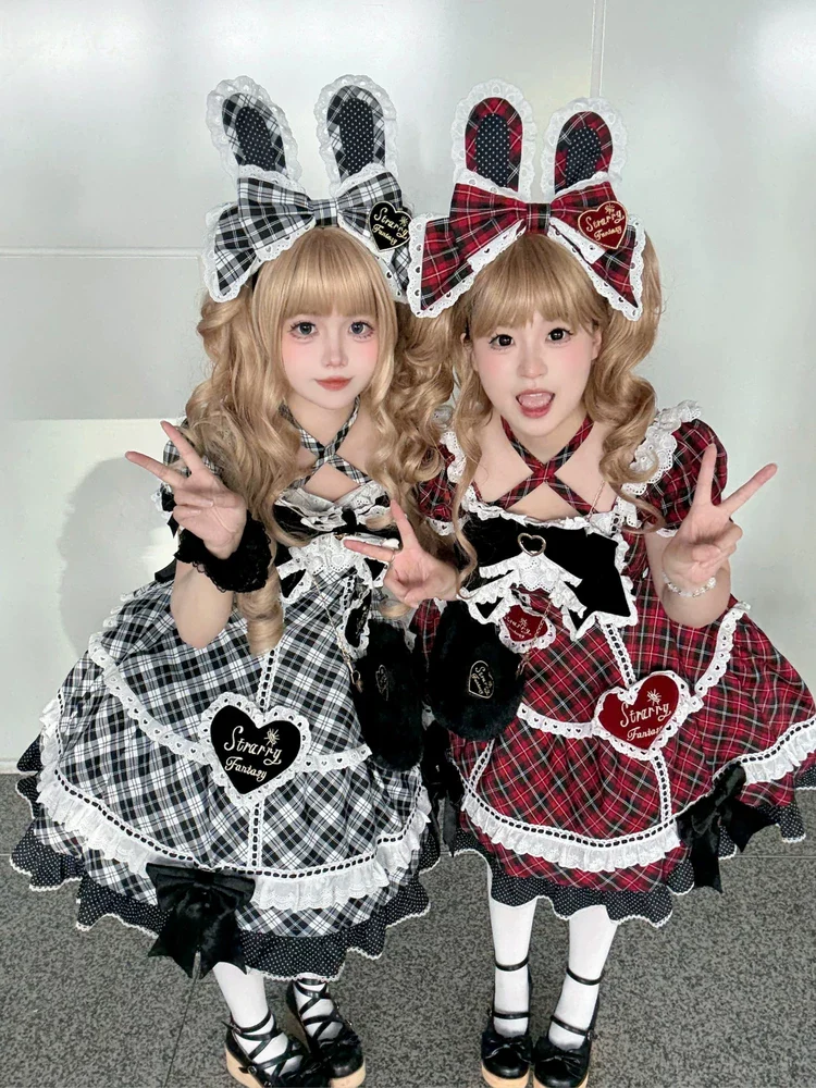 Shibuya Sweetheart - Plus Size Old School Lolita OP Dress, Side Pocket - Image 6