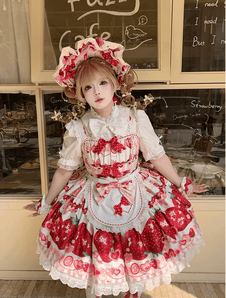 Plus Size Sweet Lolita Blouse with Ruffles, Peter Pan Collar - Image 6