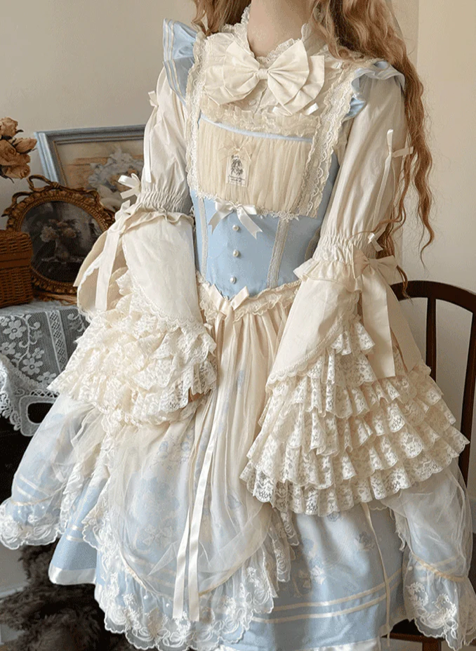 Plus Size Sweet Lolita Blouse with Hime Sleeves - Image 4