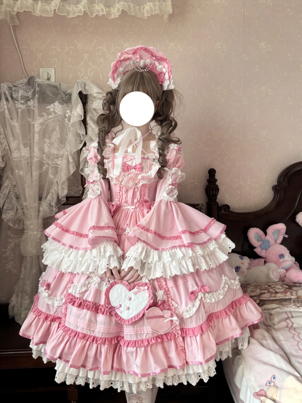 Audelia - Plus Size Sweet Lolita OP Dress, Halter Neckline - Image 6