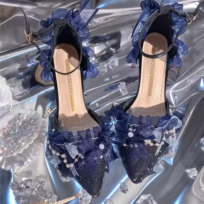 Ximeng Lolita - Deep Sea Hospital - Plus Size Wedding Lolita Bridal Shoes Customized Heels - Image 13