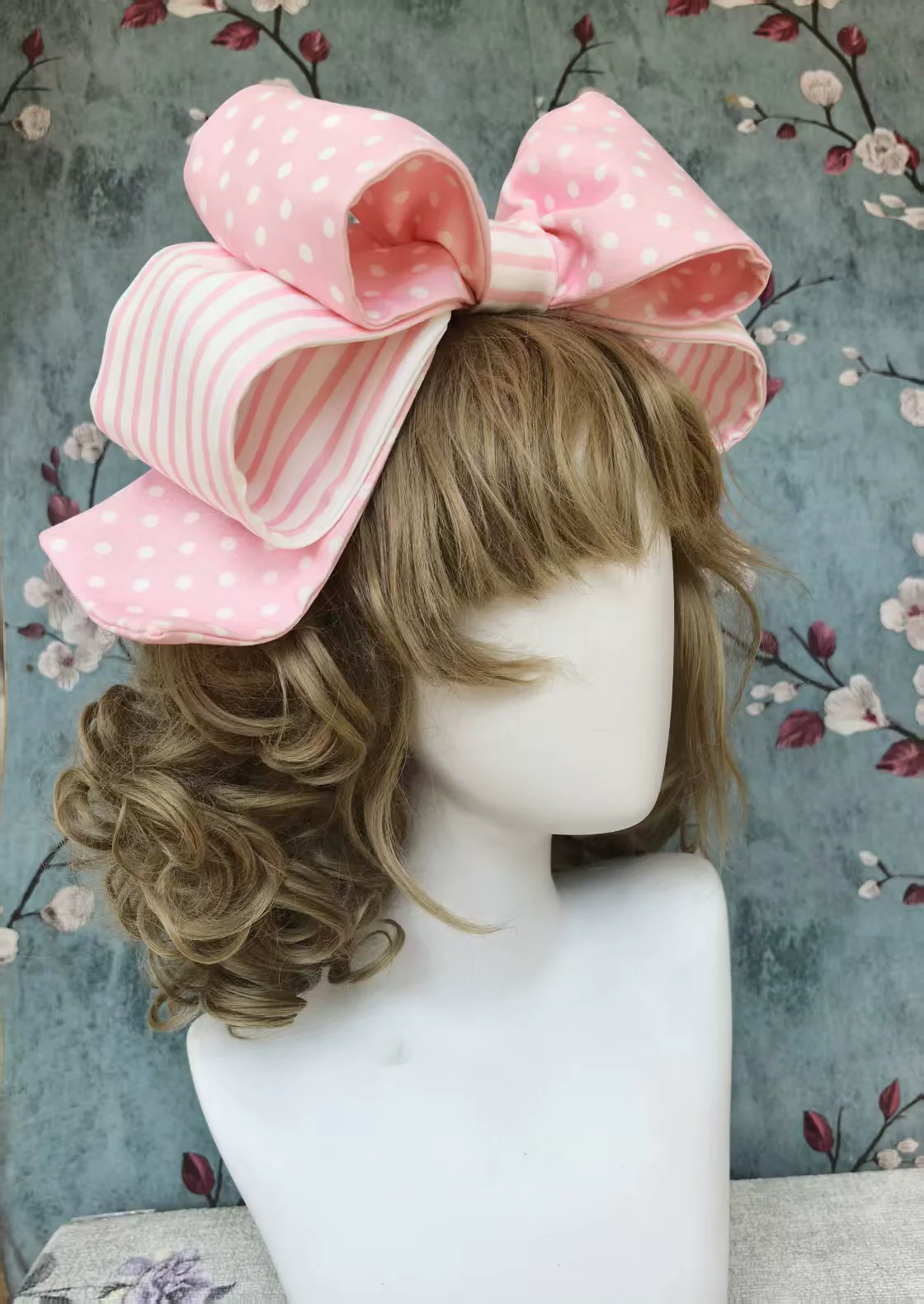 Poodle - Polka Dot Old School Lolita OP Dress, Poodle Embroidery - Image 8